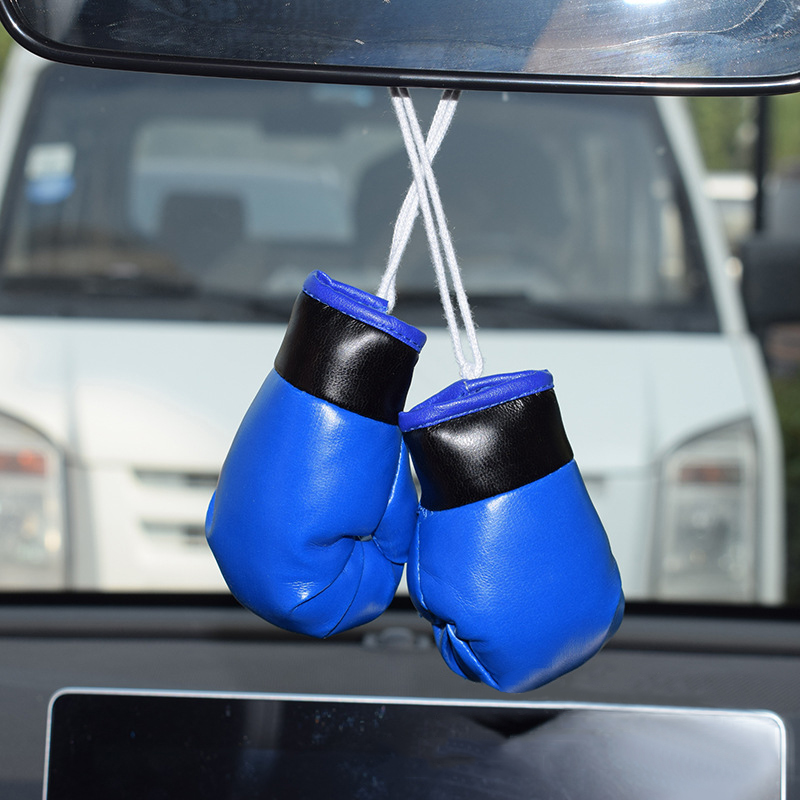 1Pair Fashion Car Boxing Gloves Ornaments Pendant Hanging Decoration For Car Automobile Interior Decor Hangings Accessories Gift