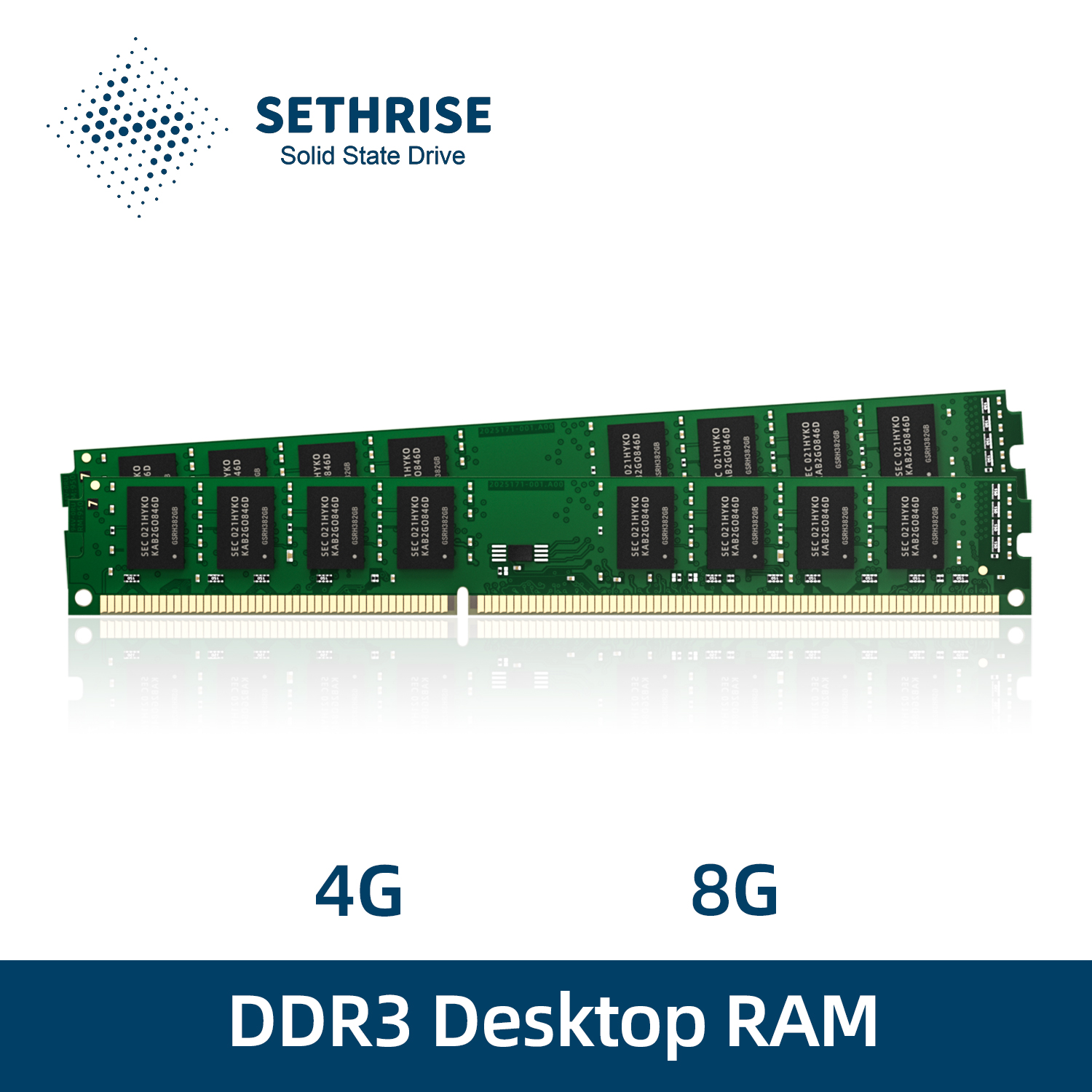 New arrival Sethrise Ram DDR3 1333 1600MHz memoria Desktop Memory 1.5V 4G 8G