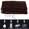 Black Office Car Electric Warming Heating Blanket Pad Shoulder Neck Mobile Heating Shawl USB Soft 5V 4W Winter Soft Heated Warm