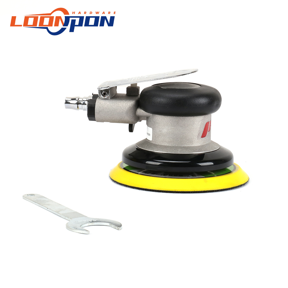 5" Air Sander Round Pneumatic Polisher Air Random Orbital Dual Action Sander Polishing Buffing Tools Polisher for Car