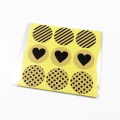 900 Pcs/lot Vintage Fashion Heart Dot Twill Round Kraft Paper Sticker For Handmade Products Gift Seal Sticker Label Scrapbooking