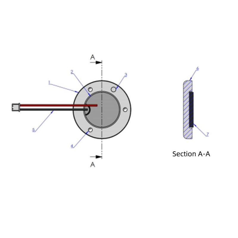 Beauty instrument transducer