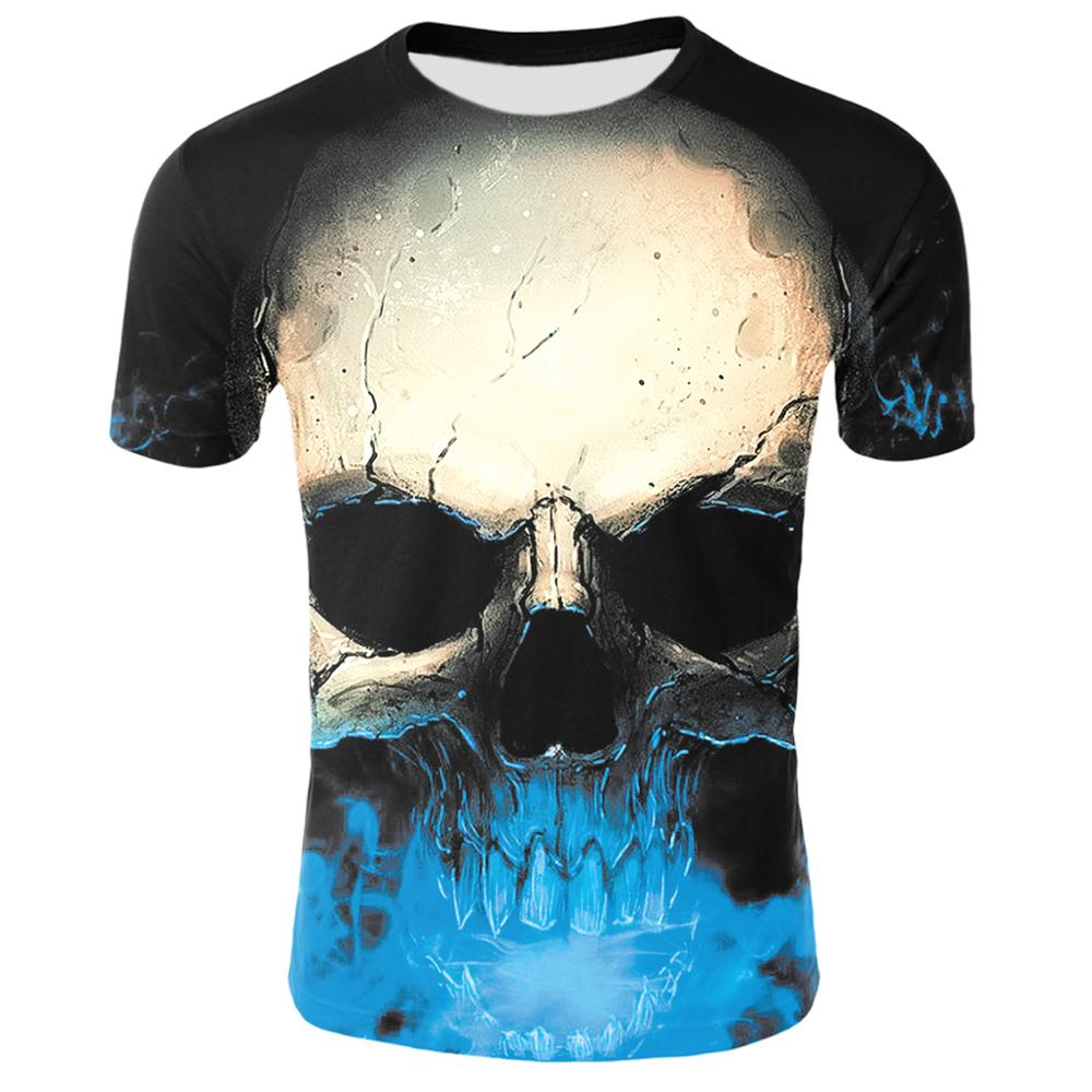 2020 New Fashion Male Skeleton Internal Organs 3D Printed Round Neck Short-Sleeved T-Shirt Anime Funny Halloween Men T Shirt