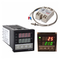 Digital 220V PID REX-C100 Temperature Instrument Controller + max.40A SSR + K Thermocouple, PID Controller Set + Heat Sink