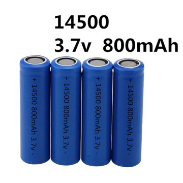 New! 14500 3.7v 800mah Li Ion Battery AA Bateria for LED Flashlight Torch Digital Cameras Portable VCD Portable Fax Machines Rc