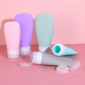 60/90ML Silicone Travel Lotion Bottle Portable Refillable Empty Bottles Shampoo Shower Gel Sub-bottling Tube Squeeze Container