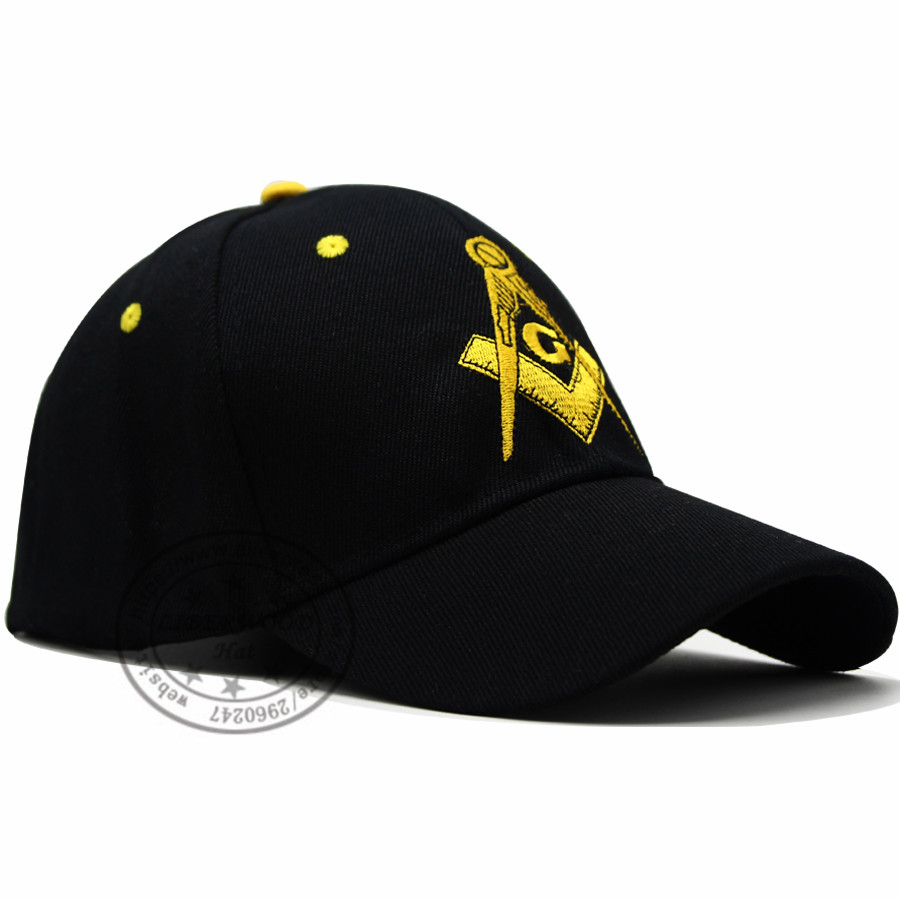 FREEMASON EMBROIDERED ADJUSTABLE HAT mason masonic baseball cap MASONRY MASONRY GRAND LODGE SQUARE COMPASSES HAT CAP