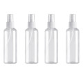 4pcs Liquid Spray Bottle Water Sprayer Portable Mini Makeup Cosmetic Perfume Divider Bottle Reusable Empty Dispenser Jar 100ml