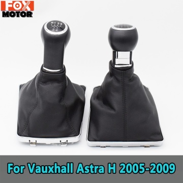 5/6 Speed Car Gear Shift Knob With Leather Boot Cover For Opel Vauxhall Astra H 2005 2006 2007 2008 2009