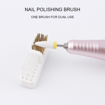 1pc Carbide Nail Drill Bit Cleaner Manicure Brushes For Nail Accessories Tools Polishing Sanding Grinding Head Cleaning Brushes