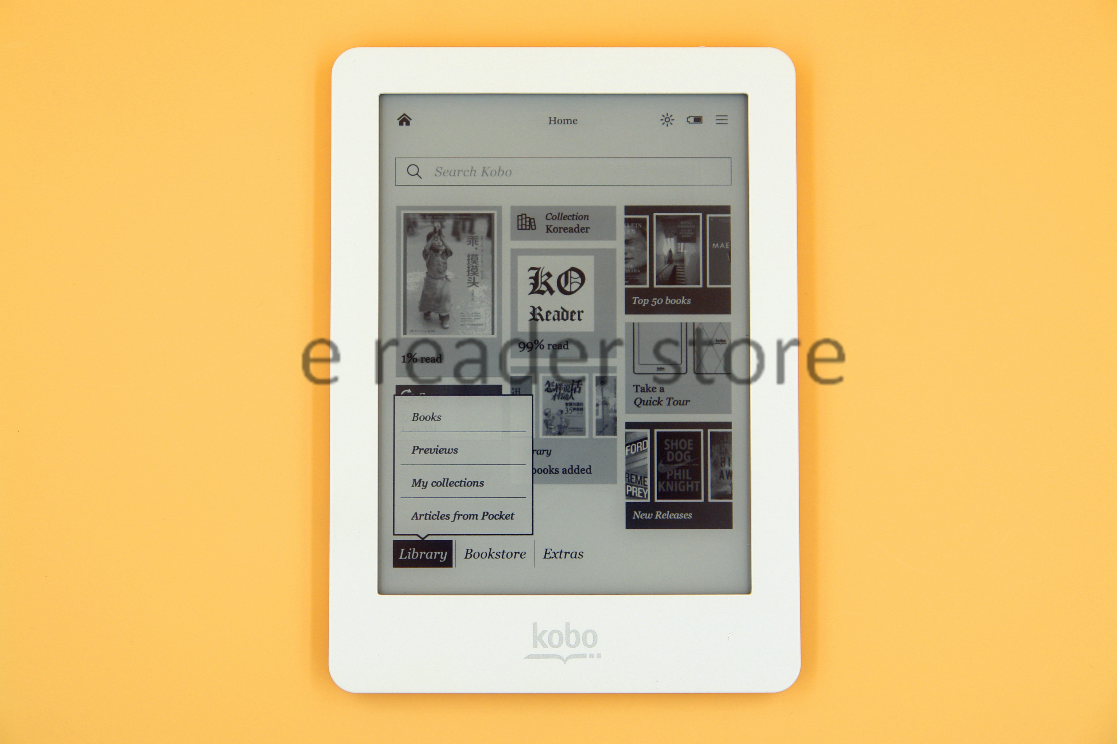 Ebook Reader Kobo glo N613 e-ink 6 inch 1024x768 2GB Front-light WiFi e Reader ebook reader e ink e reader