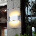 Modern Waterproof outdoor 12W LED wall lamp IP65 Aluminum UP and Down Wall Light Garden porch Sconce Decoration Light 110V 220V