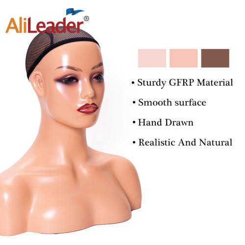 Realistic Mannequin Head With Shoulders For Wigs Display Supplier, Supply Various Realistic Mannequin Head With Shoulders For Wigs Display of High Quality