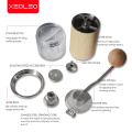 XEOLEO Portable Coffee grinder Aluminum Manual Coffee miller Conical Coffee milling machine 57mm Espresso maker