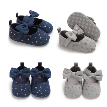 Non-Slip Baby Girl Shoes Toddler Newborn Infant Baby Shoes Soft Cotton Bowknot Princess First Walkers Shoes Flower Star schoenen