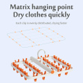 Clothespin Rack Foldable Clip Hangers 360° Rotatable Hook Hanger for Drying Towels Handkerchiefs Hat Scarf Bras Socks