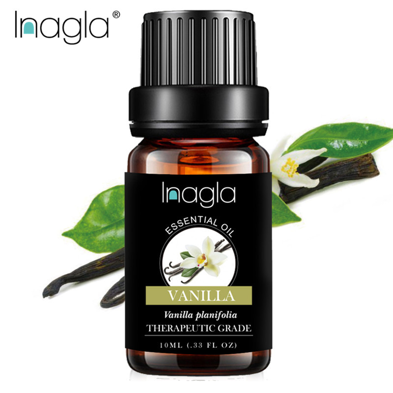 Inagla Vanilla Essential Oil Pure Natural 10ML Pure Essential Oils Aromatherapy Diffusers Oil Healthy immune Air Fresh Care