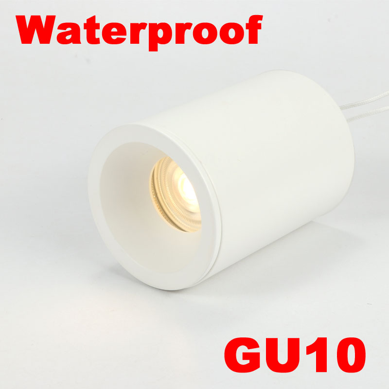 Cylinder Surface Mounted LED GU10 Downlight Fixture 220V Bathroom Waterproof IP65 Outdoor Ceiling Down Spot Light GU 10 Fitting