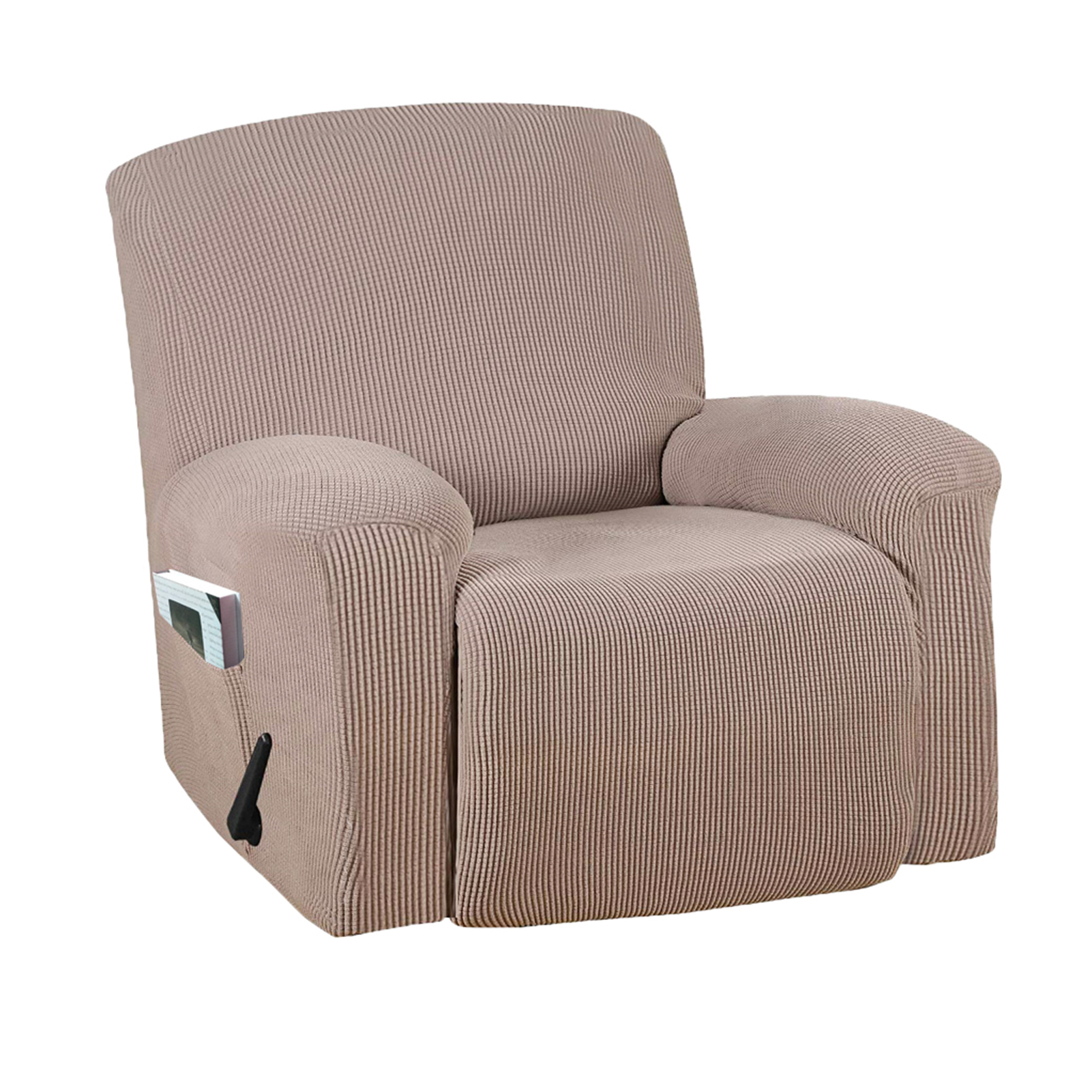 4 Pieces Elastic Bottom Home Decor Furniture Protection Daily Recliner Chair Cover Anti Slip Soft Stretch Living Room Washable