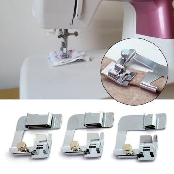 3PCS Sewing Edging Crimping Foot Household Crimping Presser Foot Electric Sewing Machine Accessories For Home Textile Supplies