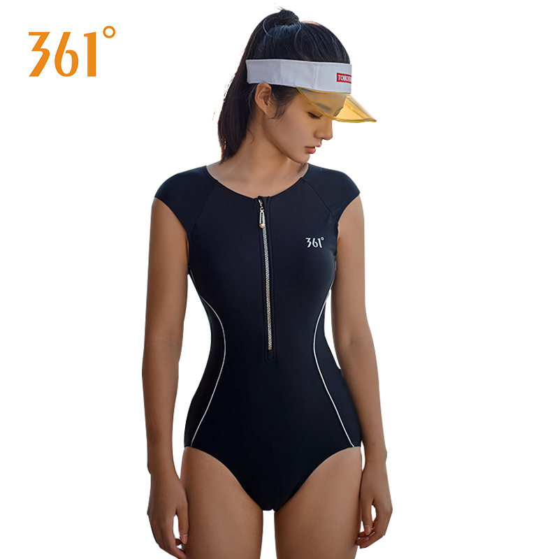 361 Women Swimwear Black Sexy One Piece Swimsuit Push Up Tight Triangle Sport Competitive Swimsuit Lady Pool Beach Bathing Suit
