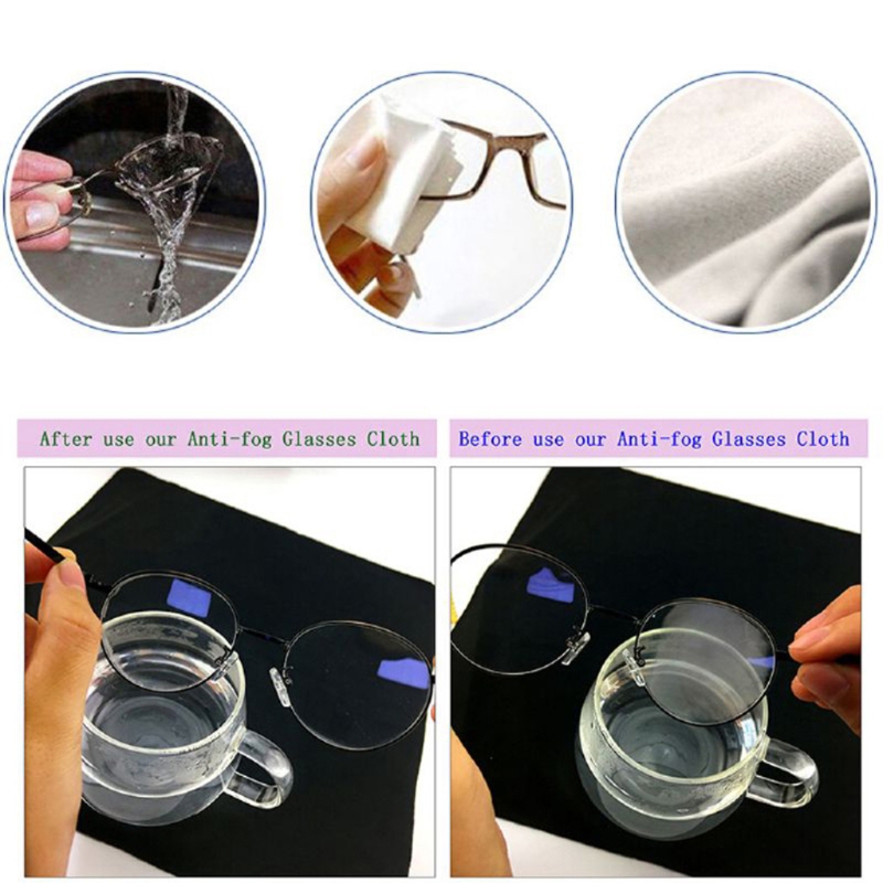 150*150mm Eyeglasses Chamois Anti Fog Glasses Cleaner Microfiber Glasses Cleaning Cloth For Lens Phone Screen Cleaning Wipes