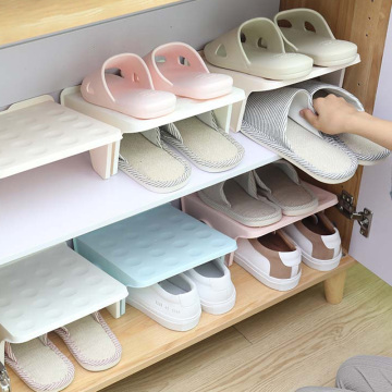 Shoe Rack Home Double Shoe Storage Rack Plastic Integrated Shoe Care Simple Modern Simple Shoes Shelf