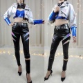 ROLECOS 2020 KDA Akali Cosplay Costume LOL ALL OUT Cosplay Game Costume Akali Outfit Halloween Fashion Jacket Leather Pants