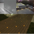 1W LED Deck Light IP67 Waterproof Stainless Steel Recessed Stair Underground Bulb Lamp LED Floor Lights Wall spotlight DC12V