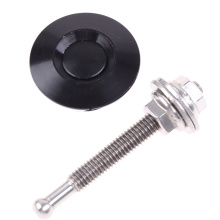 Universal 32mm Push Button Billet Hood Pins Lock Clip Kit Engine Bonnets Lock Car Quick Latch