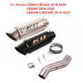 For Honda CB400 CB500X CB500F CBR400 CBR500R 2018 2019 2020 Motorcycle Exhaust Escape Muffler Pipe Silencer Connector Pipe