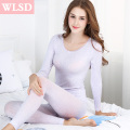 Winter Women Long Johns Warm Cotton Underwear Slimming Thermal Underwear Sets Body Shaper Ultrathin Ladies Thin Long Johns