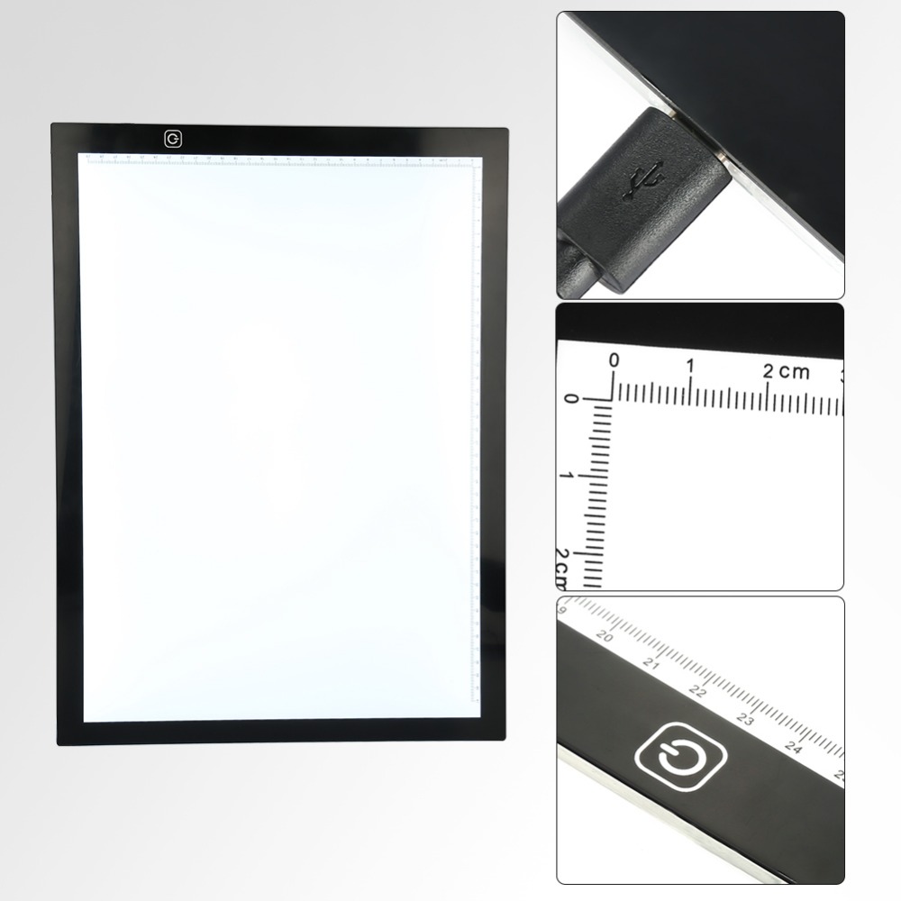 A3 LED Tracing Light Box Stencil Drawing Board Pattern Art Design Pad caja de luz escritura led light box