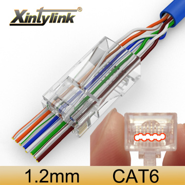 xintylink EZ rj45 connector cat6 ethernet cable plug cat5e rg45 network utp RG RJ 45 cat 6 unshielded cat5 jack modular keystone