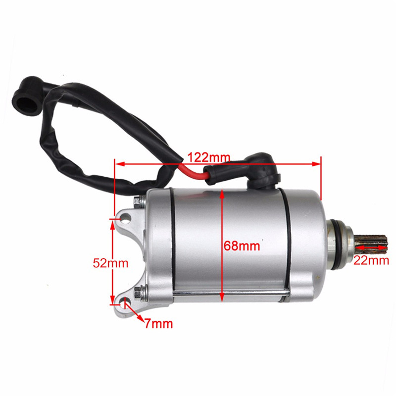 TDPRO 9 Teeth Motorcycle Engine Electric Starter Motor New For HX250 SB250 200cc 250cc Mini Moto Pit Dirt Pocket Quad Buggy Bike