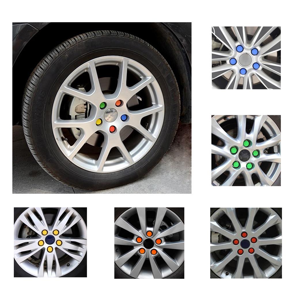 20Pcs 17/19/21mm Silicone Hexagonal Socket Car Wheel Hub Screw Cover, Nut Caps Bolt Rims Exterior Decoration & Protection