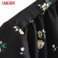 Tangada Women Retro Flowers Print Blouse Long Sleeve Chic Female Casual Loose Shirt Blusas Femininas 3A63