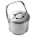 Portable Charcoal Heating Basin Outdoor Fire Pit Outdoor Barbecue Charcoal Grill Stainless Steel Heating Furnace
