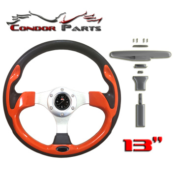Condor Parts Universal Golf Cart Steering Wheel With Special Customized High Precision Quartz Watch For All Golf Carts.