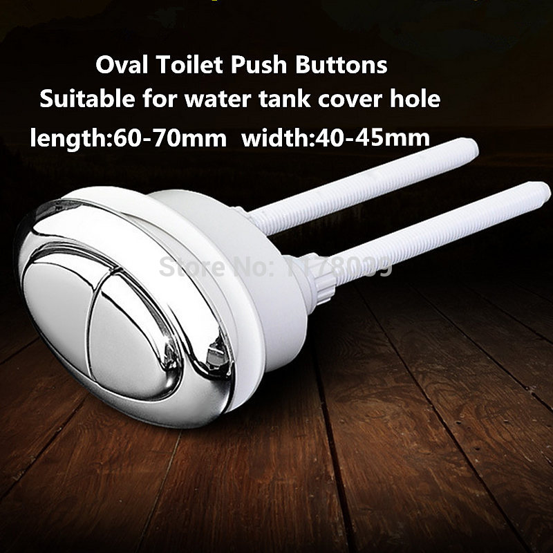 2pcs oval toilet flush dual Push button,75X50mm oval toilet flush Push button,Toilet water tank ceramic cover Push button,J17385