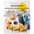 Mini Small Trucks 4 Pack , Micro Excavator Dump Trucks Cement Mixer Tank Truck Beach Toys Kids Boys Birthday Xmas Gifts