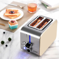 750W Bread Toaster Electric Toaster Cooker Breakfast Machine Toasters Oven Baking 7 Gear Bread Maker 220V Stainless Steel