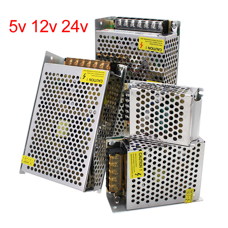 Power Supply 5V 12V 24V Smps Transformer 220V to 5 12 24 Volt 1A 2A 3A 5A 8A 10A 16.5A 20A 30A LED Driver For LED Strips Lamp