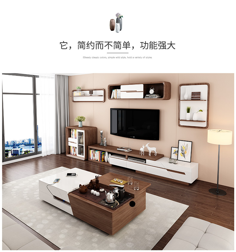 TV Stand modern Living Room Home Furniture tv led monitor stand mueble tv cabinet mesa tv table+ tea Coffee centro Table cabinet