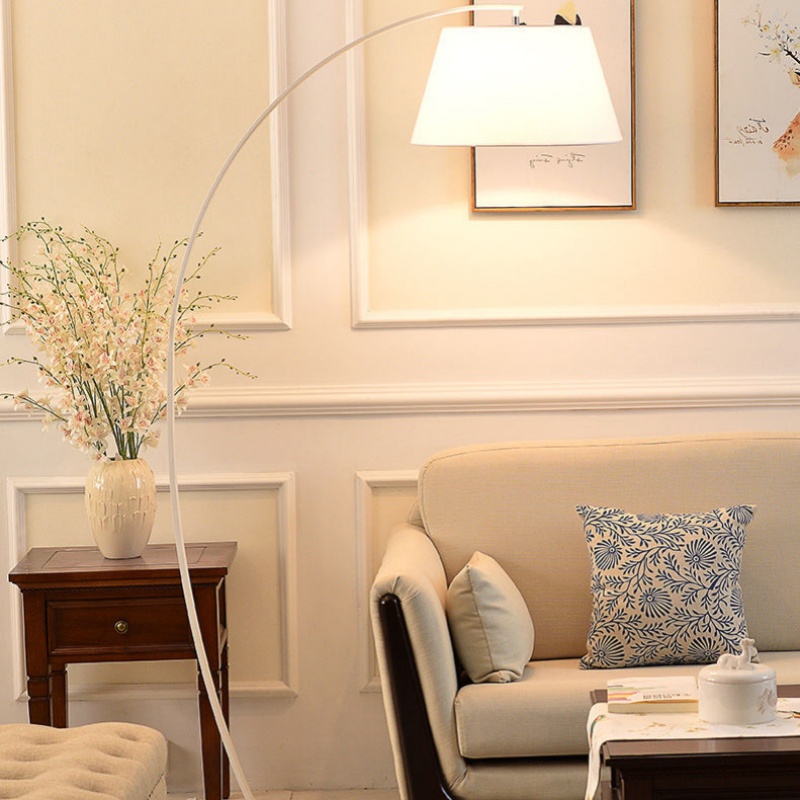 elegant-tall-linen-lamp-for-bedroom-lighting