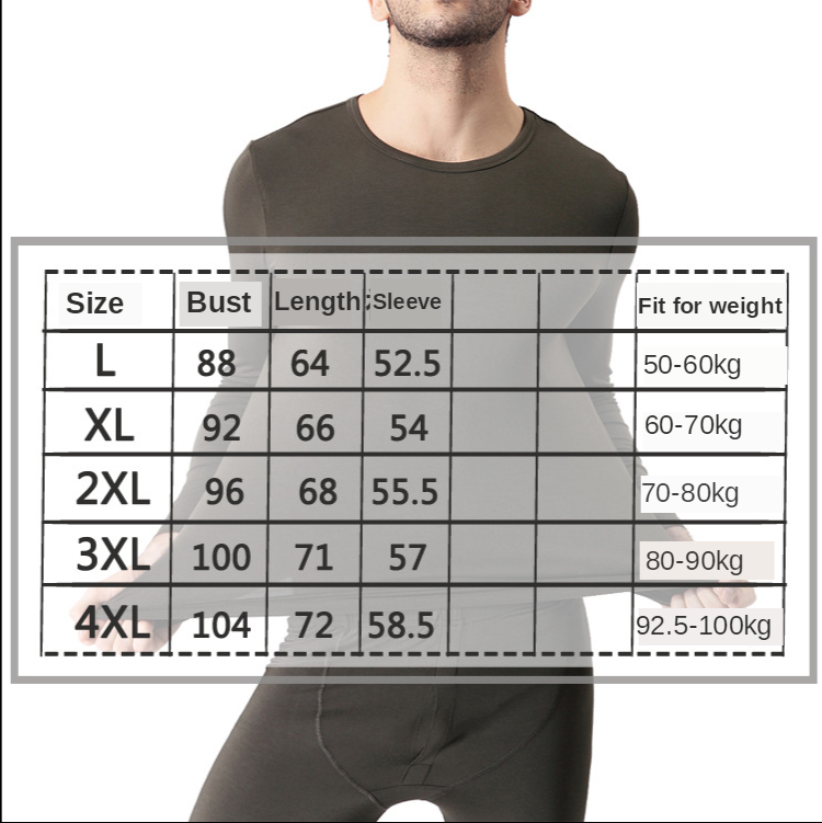 Ultra Soft 95% Bamboo Viscose Thermo Underwear Bodysuit Men Long Sleeve V Neck Undershirt Autumn Winter Tops Man Plus Size 4XL