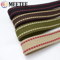 5Meters 38mm Polyester Cotton Webbings High Tenacity Backpack Strap Webbing Ribbon Sewing Tape Bias Binding Clothes Accessories