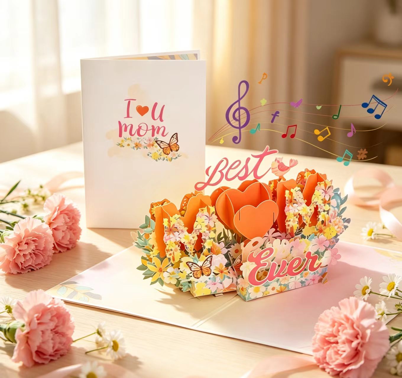 Best monthe's day pop up flower card