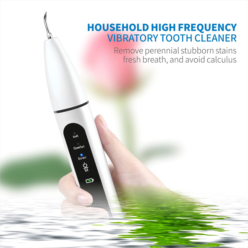 New 3 Modes Ultrasonic Tooth Cleaner Portable USB Rechargeable Removal of Calculus Waterproof Adults Teeth Whitening Household