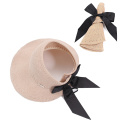 2020 Women's Casual Summer Sun hat Bow Beach Straw Hats Foldable Wide Brim visor hat female sun hats easy to carry travel cap
